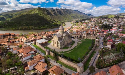 Svetitskhoveli,-,Georgian,Cathedral,In,Mtskheta